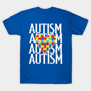 Support Autism Mom And Dad, April Autism Awareness Month T-Shirt